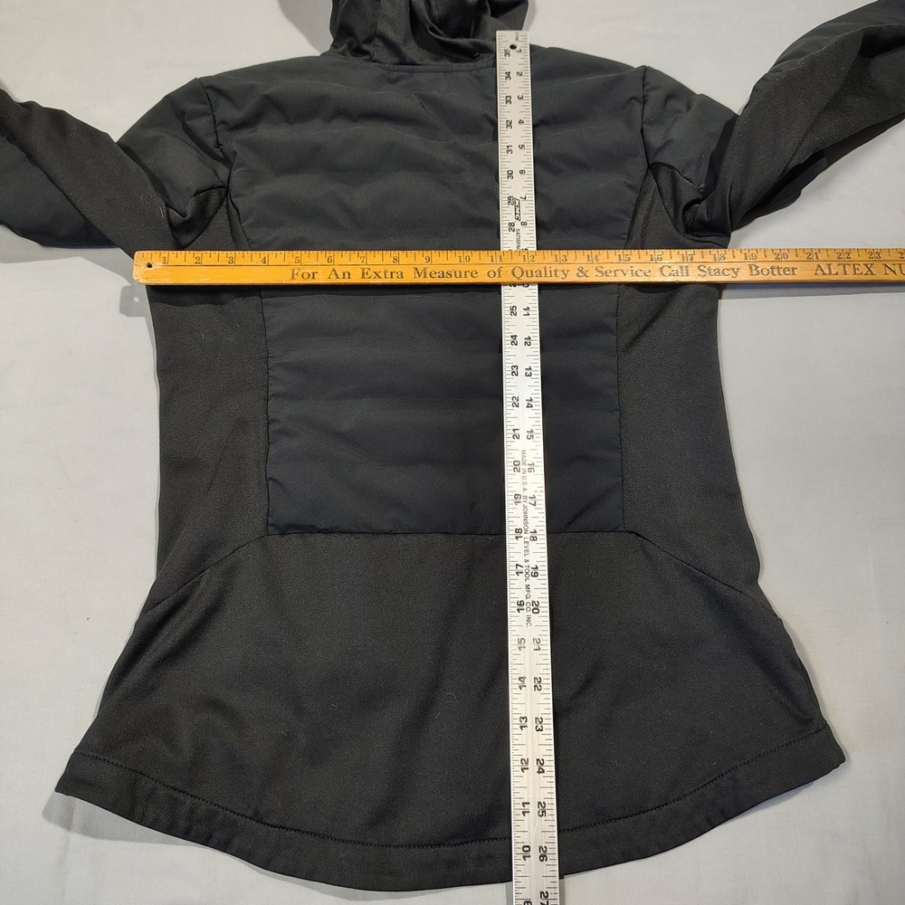 Eddie Bauer Jacket Womens Medium Black MotionLoft Hybrid Down Hooded Zip 0623 - Picture 8 of 16